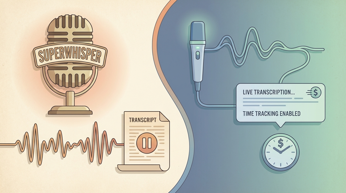 Superscribe vs Superwhisper for Mac Dictation