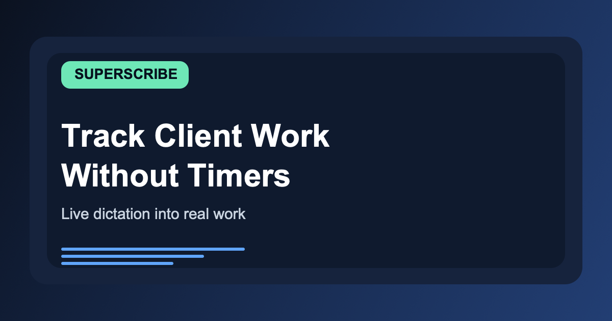 How to Track Client Work Without Timers