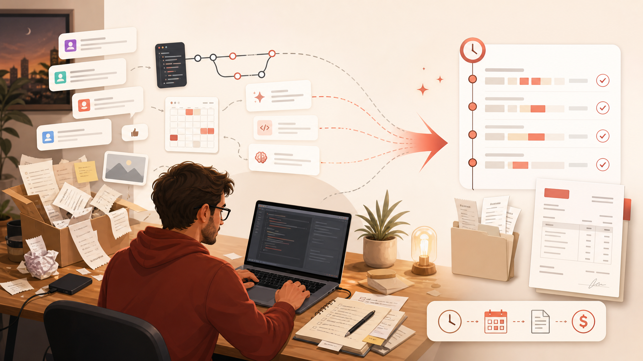 Timesheet Reconstruction for Freelancers