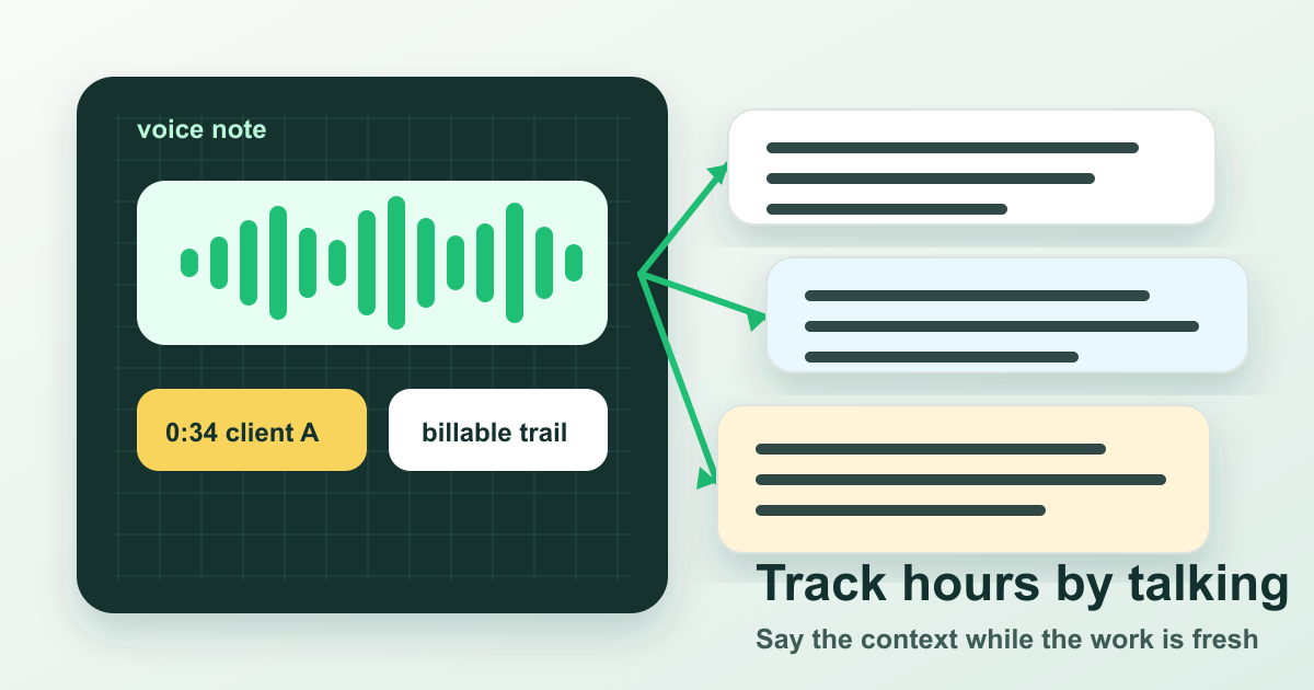 Track Hours by Talking