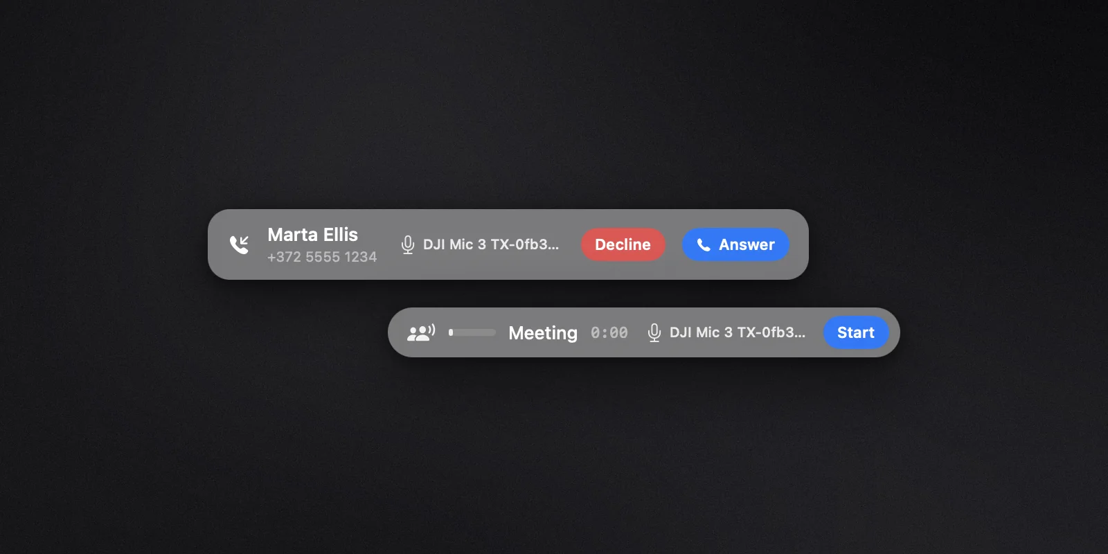 Record the Meeting You Are Already In, on Your Mac