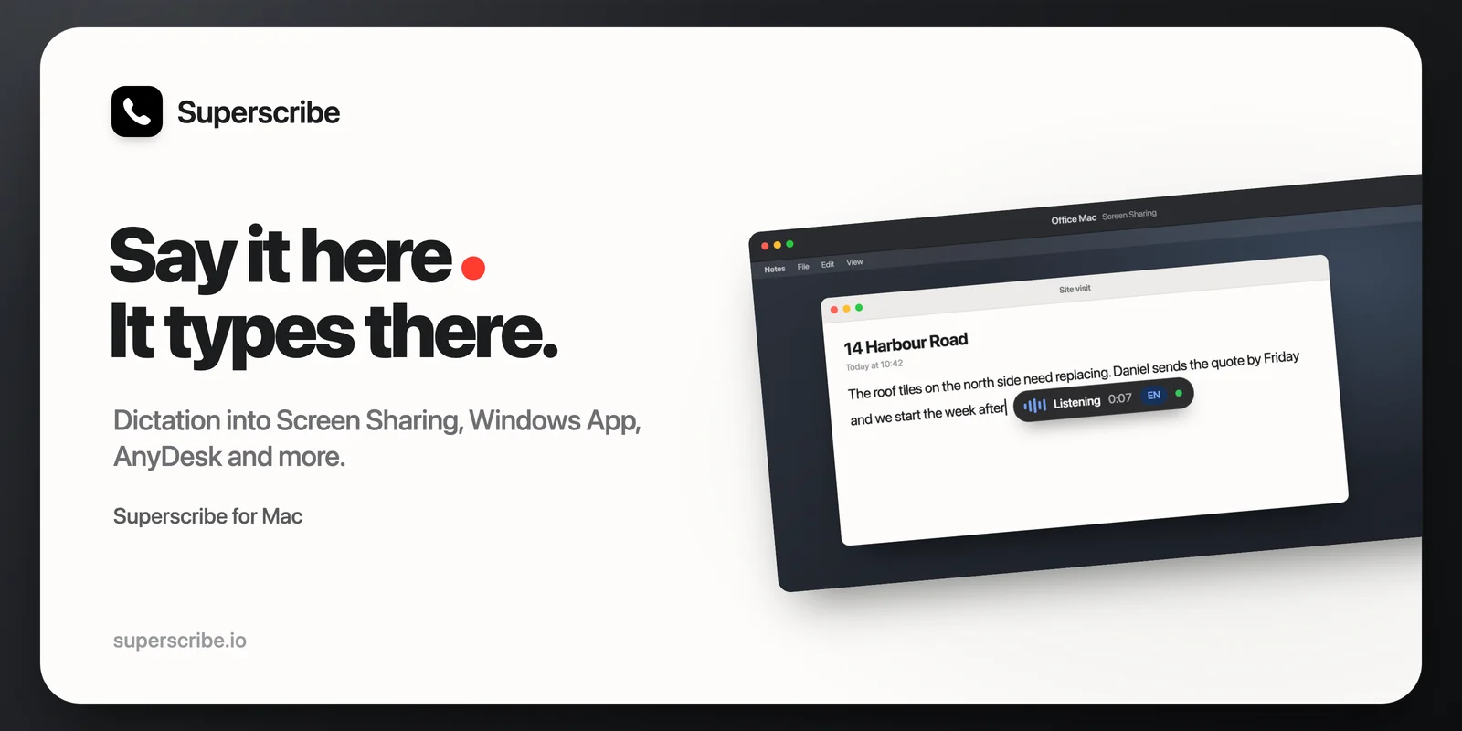 Dictate Into a Remote Desktop From Your Mac