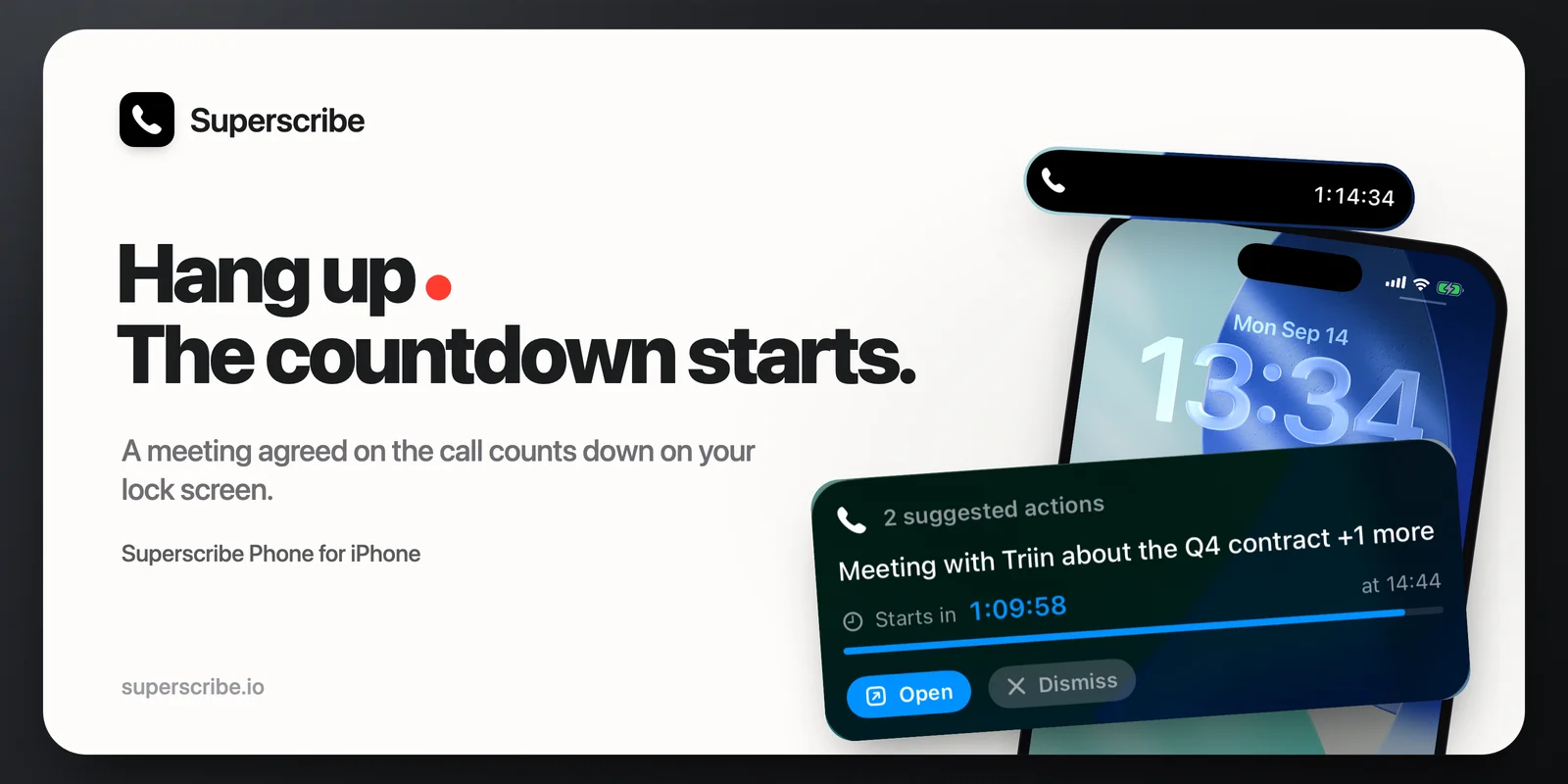 Your Lock Screen Counts Down to the Meeting You Agreed On