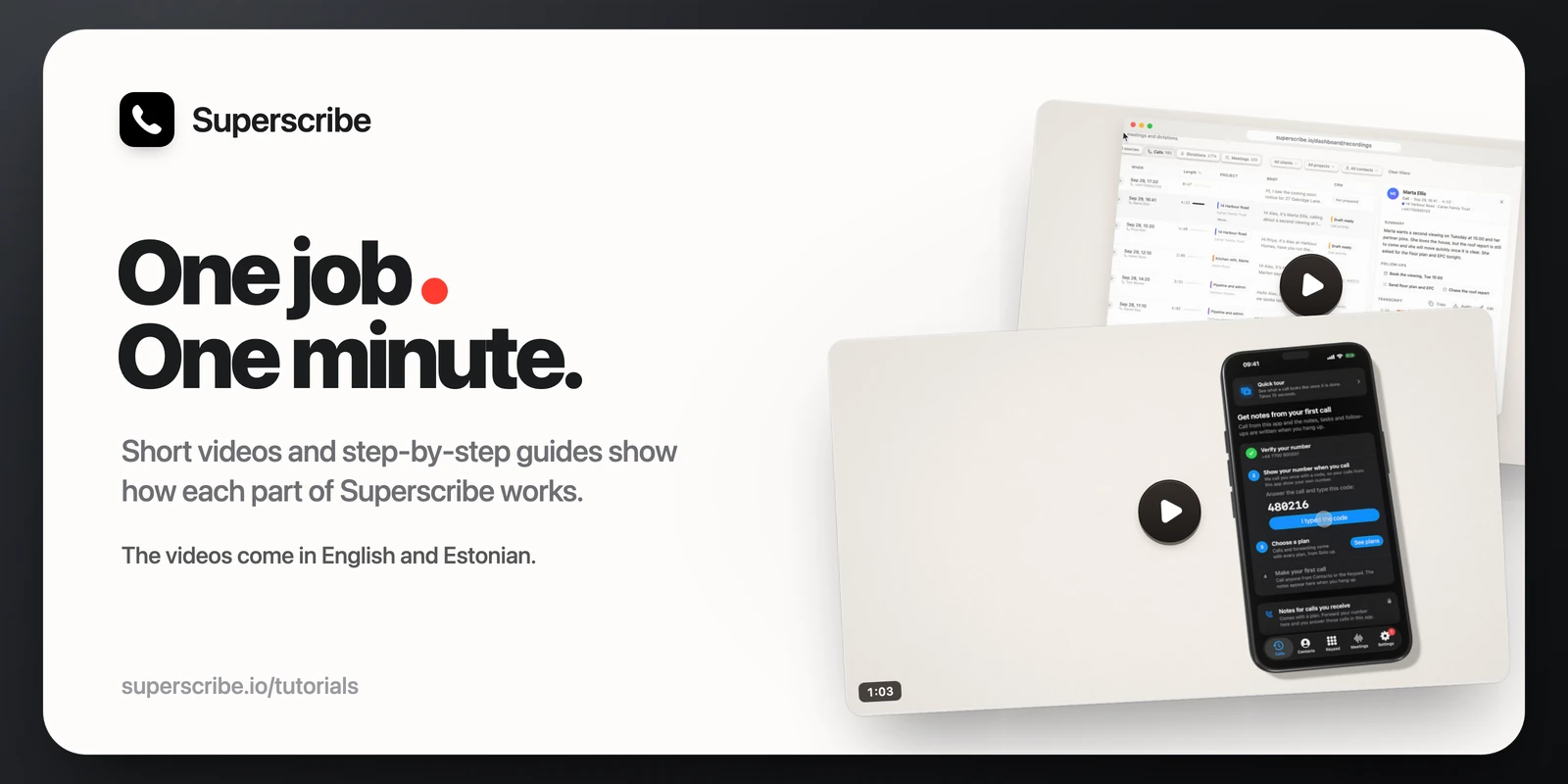 Short Videos That Show How Superscribe Works