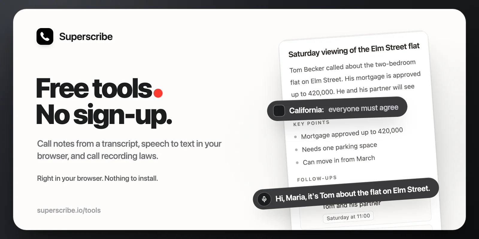 Three Free Tools for Calls, Notes and Dictation