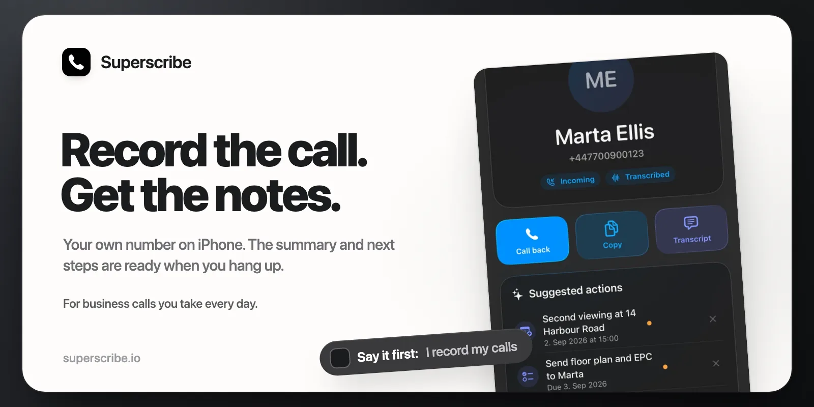 How to Record a Phone Call on iPhone and Get the Notes